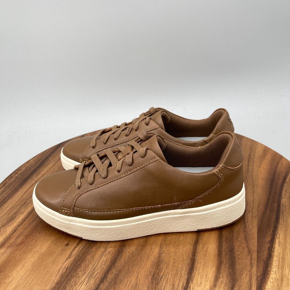 Kizik Vegas Shoes Womens Size 7 Brown Leather Slip on Handsfree Walking Sneakers - Picture 3 of 9